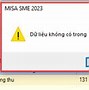 Không Chọn Được Đơn Vị Tính Trên Misa